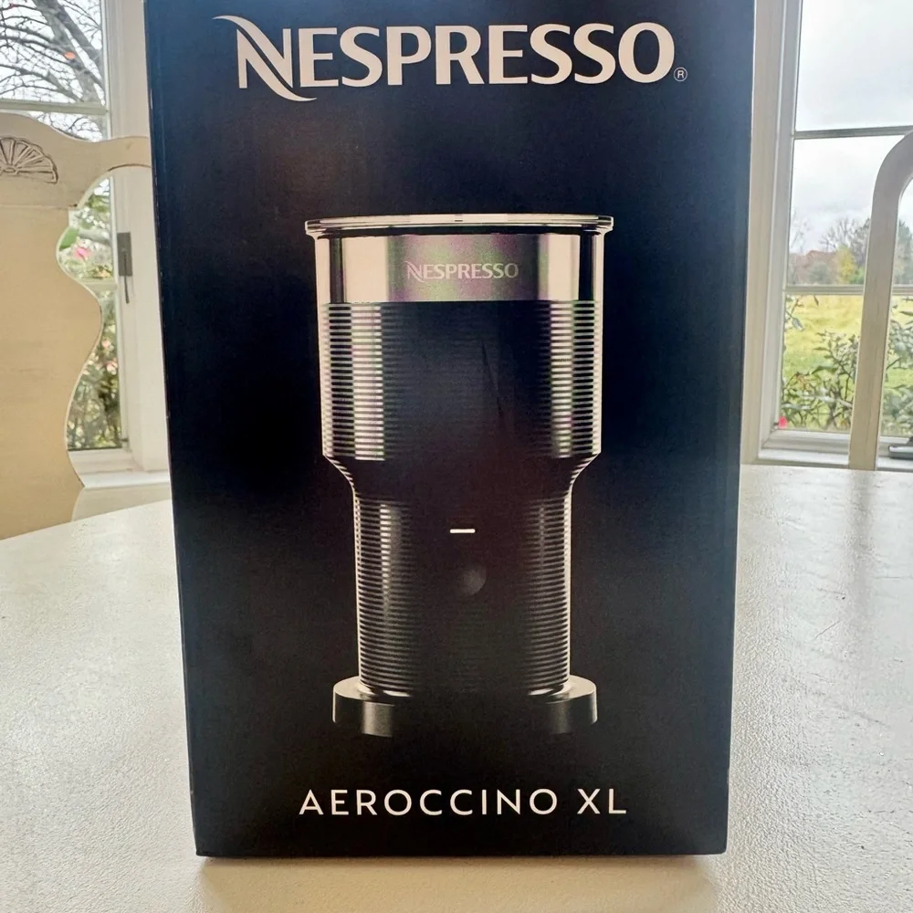 Nespresso Stainless Steel Black Frother - Picture 3 of 5